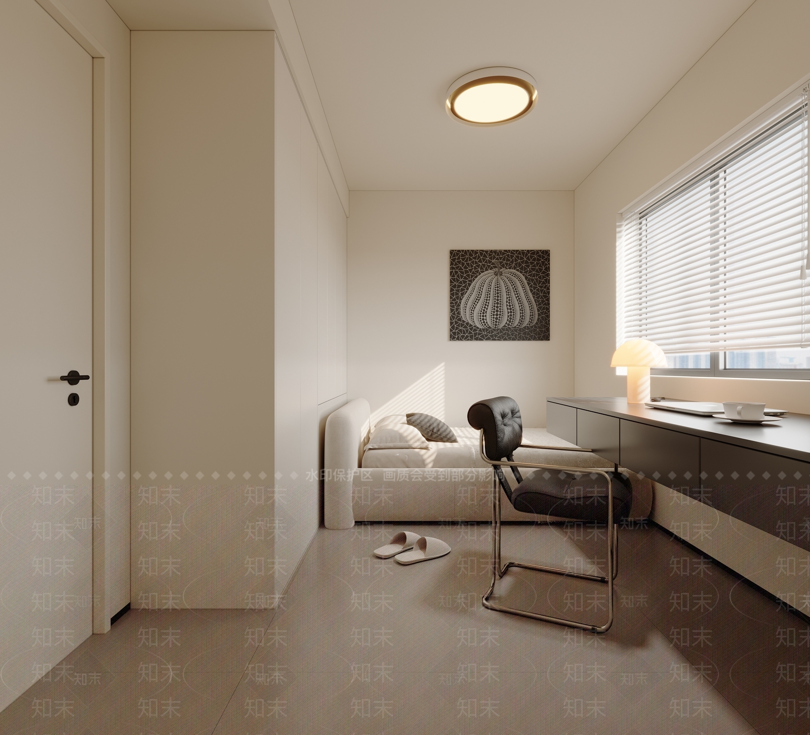 现代简约家居卧室3D模型下载【ID:1202342926】