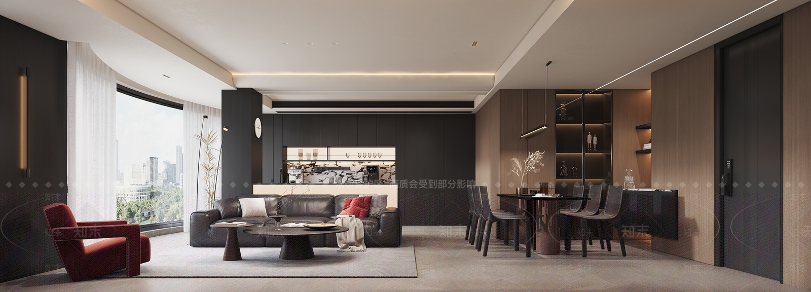 吧台柜体餐边柜3D模型下载【ID:1227489507】