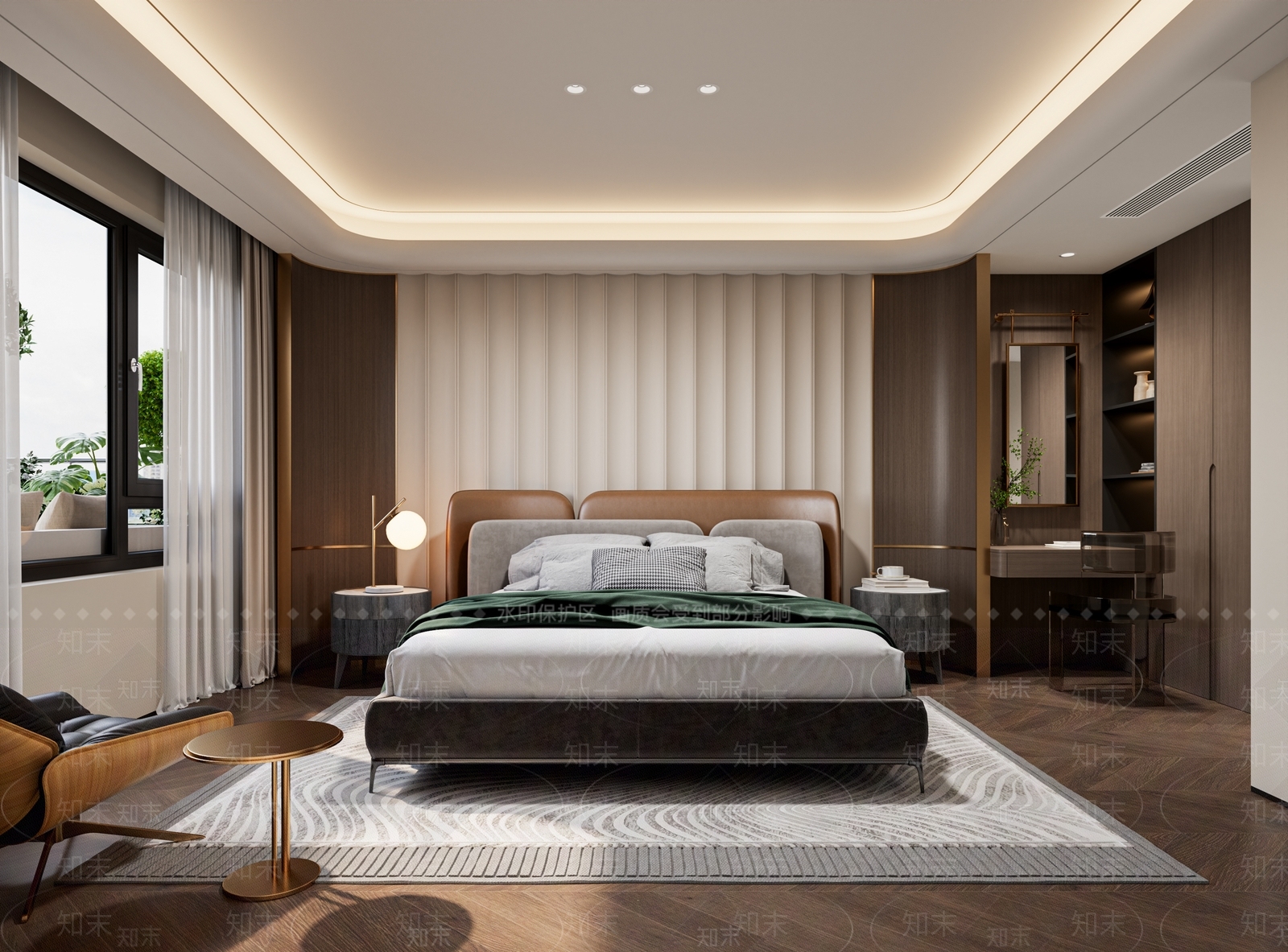 现代家居卧室3D模型下载【ID:1202343265】_知末3d模型网