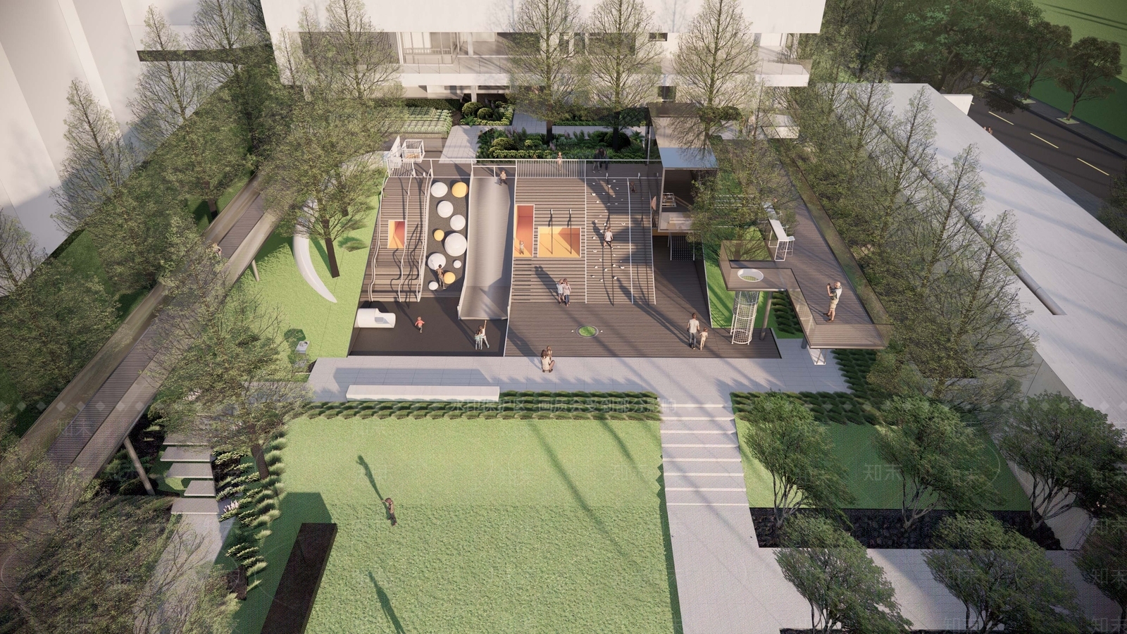 现代口袋公园SU模型下载【ID:1202343947】