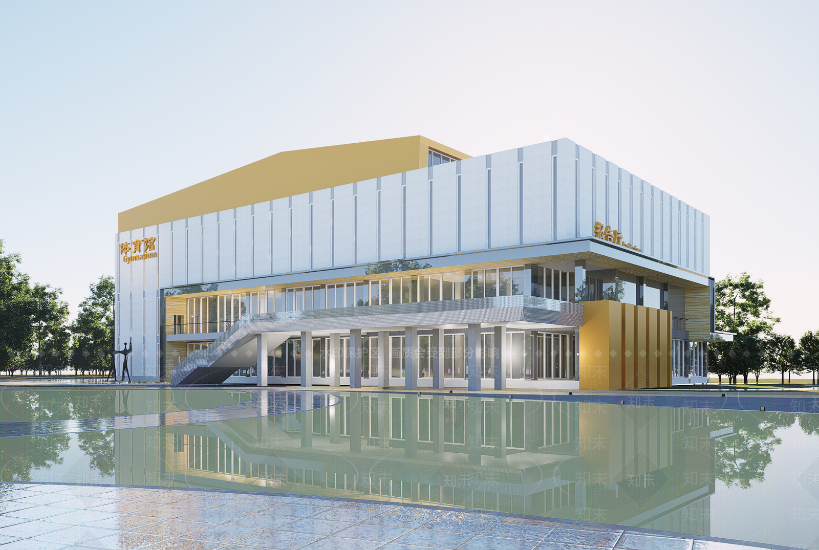 现代体育馆SU模型下载【ID:1202343912】