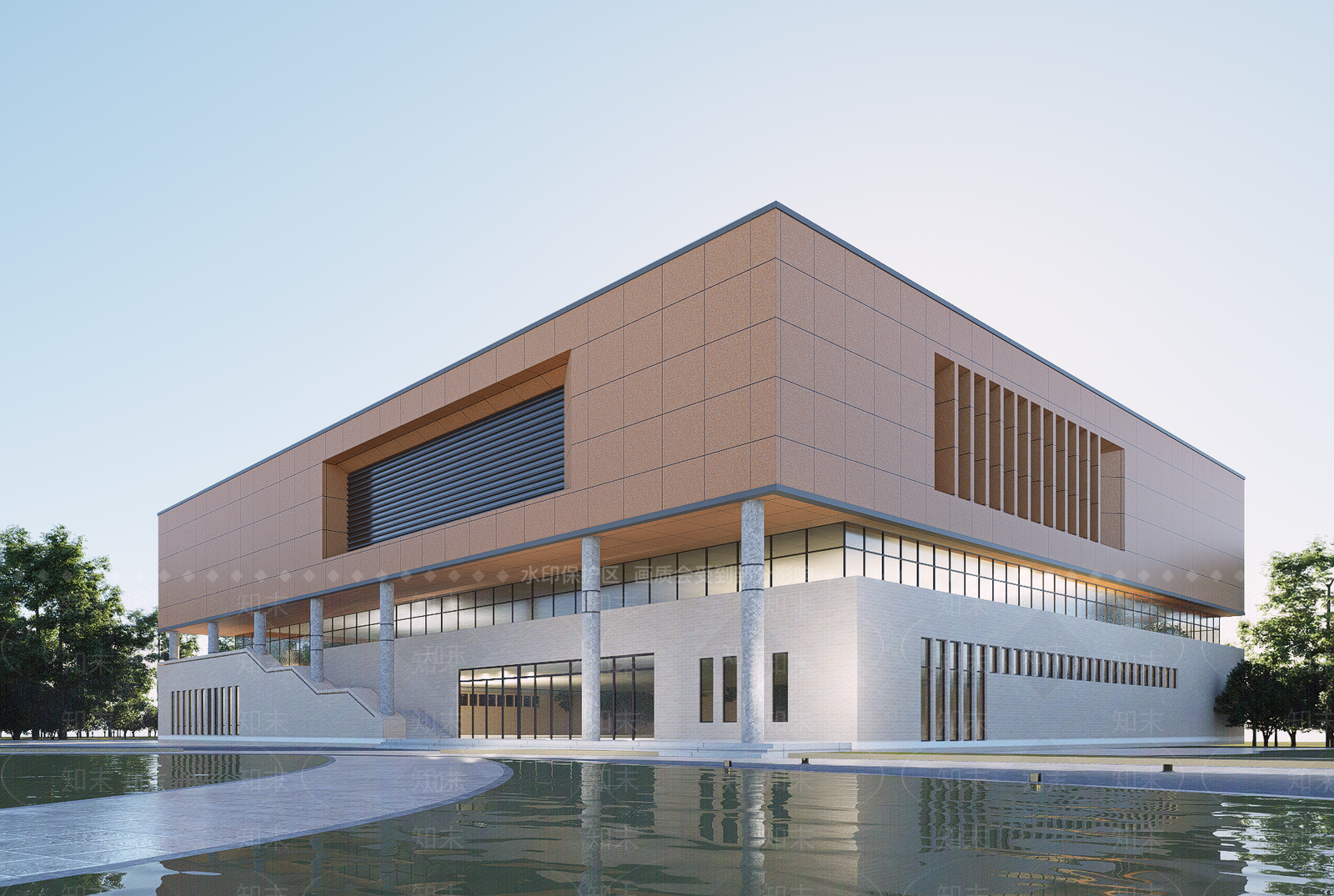 现代体育馆SU模型下载【ID:1202343988】