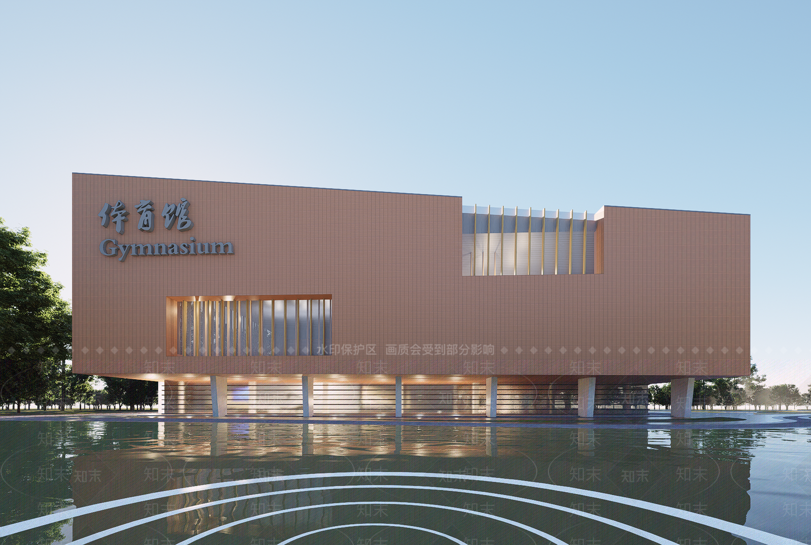 现代体育馆SU模型下载【ID:1202344102】