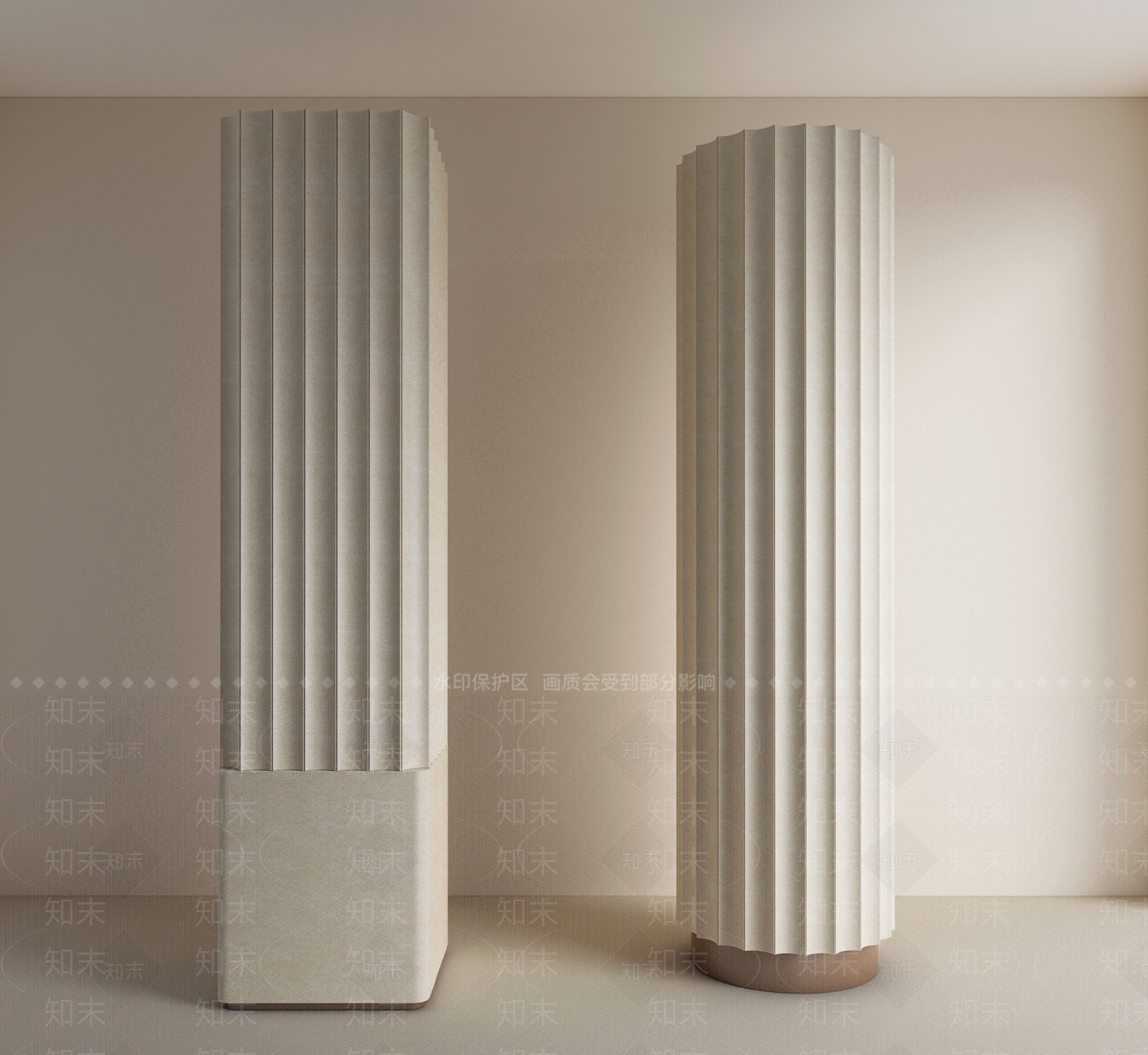 现代柱子3D模型下载【ID:1202348742】