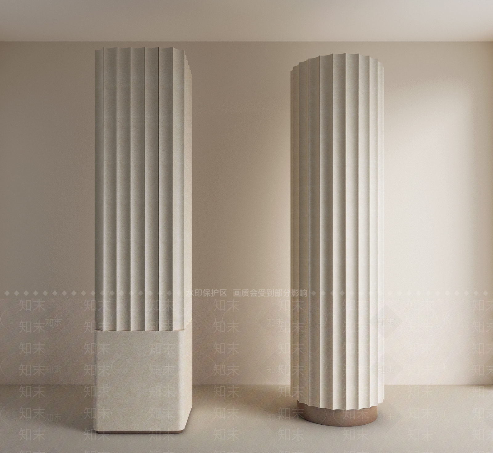 现代柱子SU模型下载【ID:1202595194】