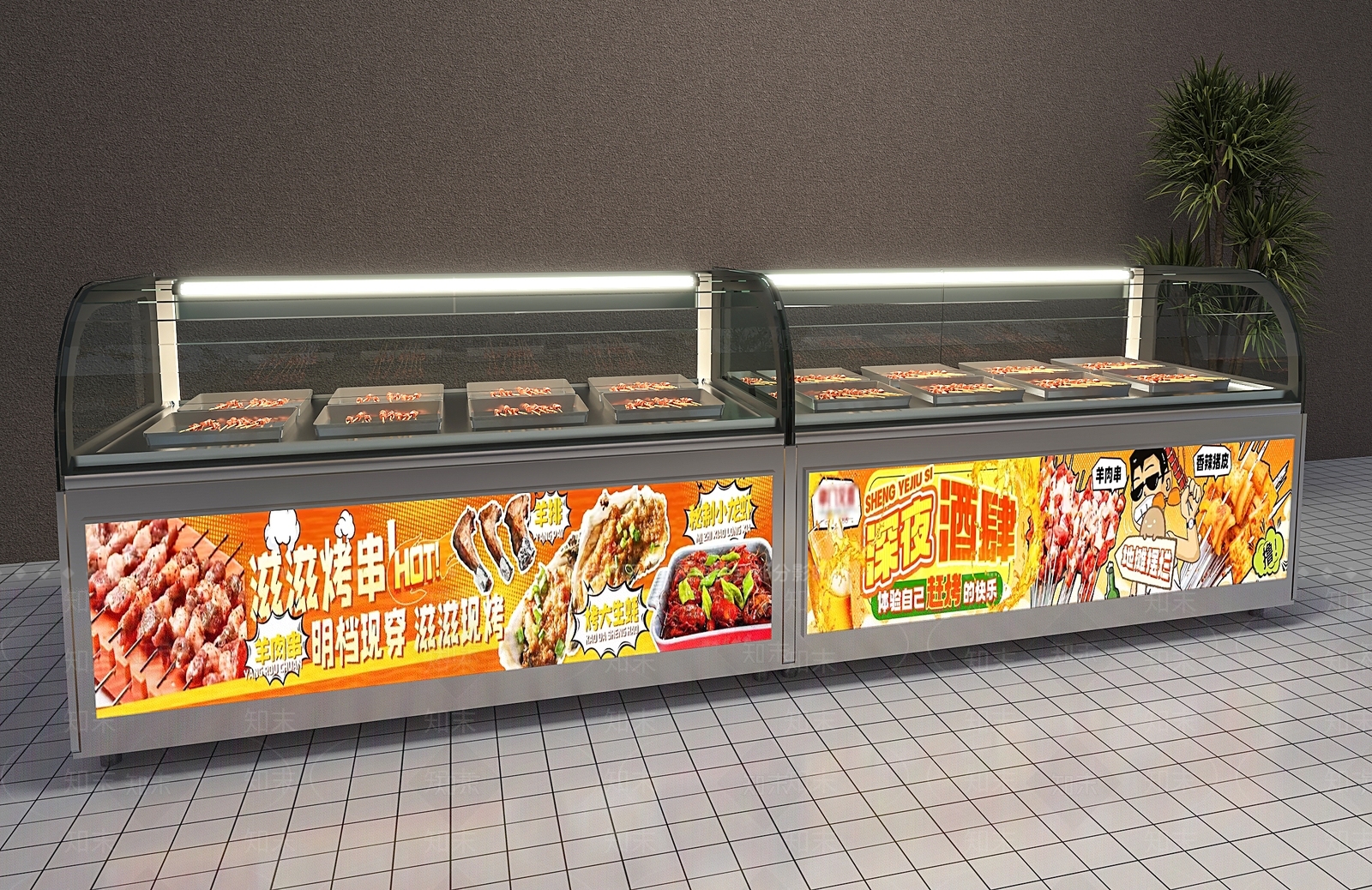 冰柜3D模型下载【ID:1202354023】