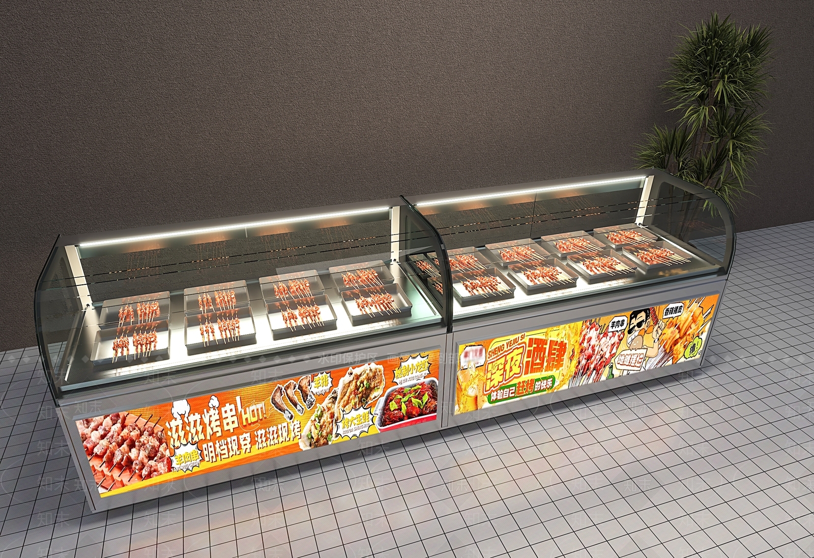 冰柜3D模型下载【ID:1202354023】