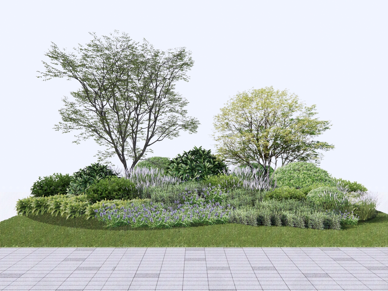 植物组合SU模型下载【ID:1202360418】