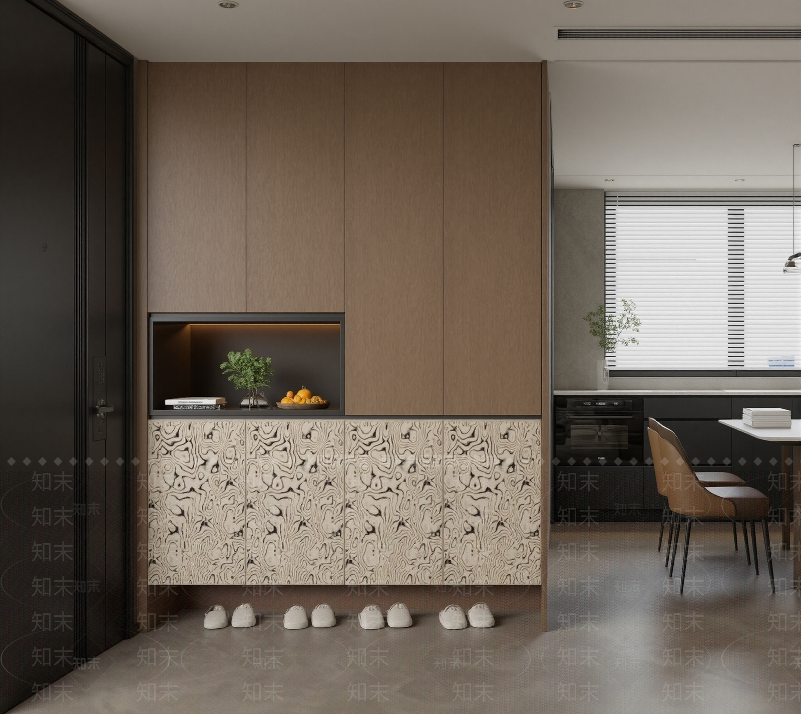 现代意式鞋柜3D模型下载【ID:1202363416】