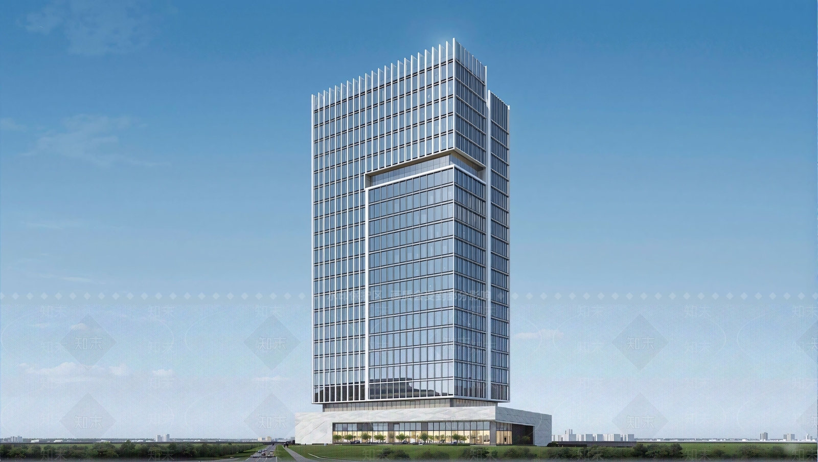 现代办公楼SU模型下载【ID:1202373115】