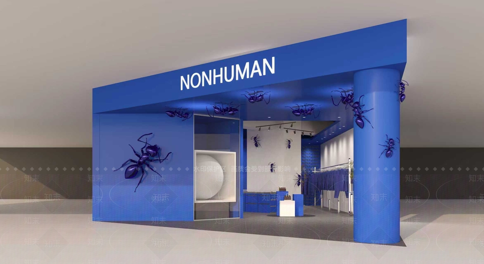 现代极简服装店3D模型下载【ID:1202380066】