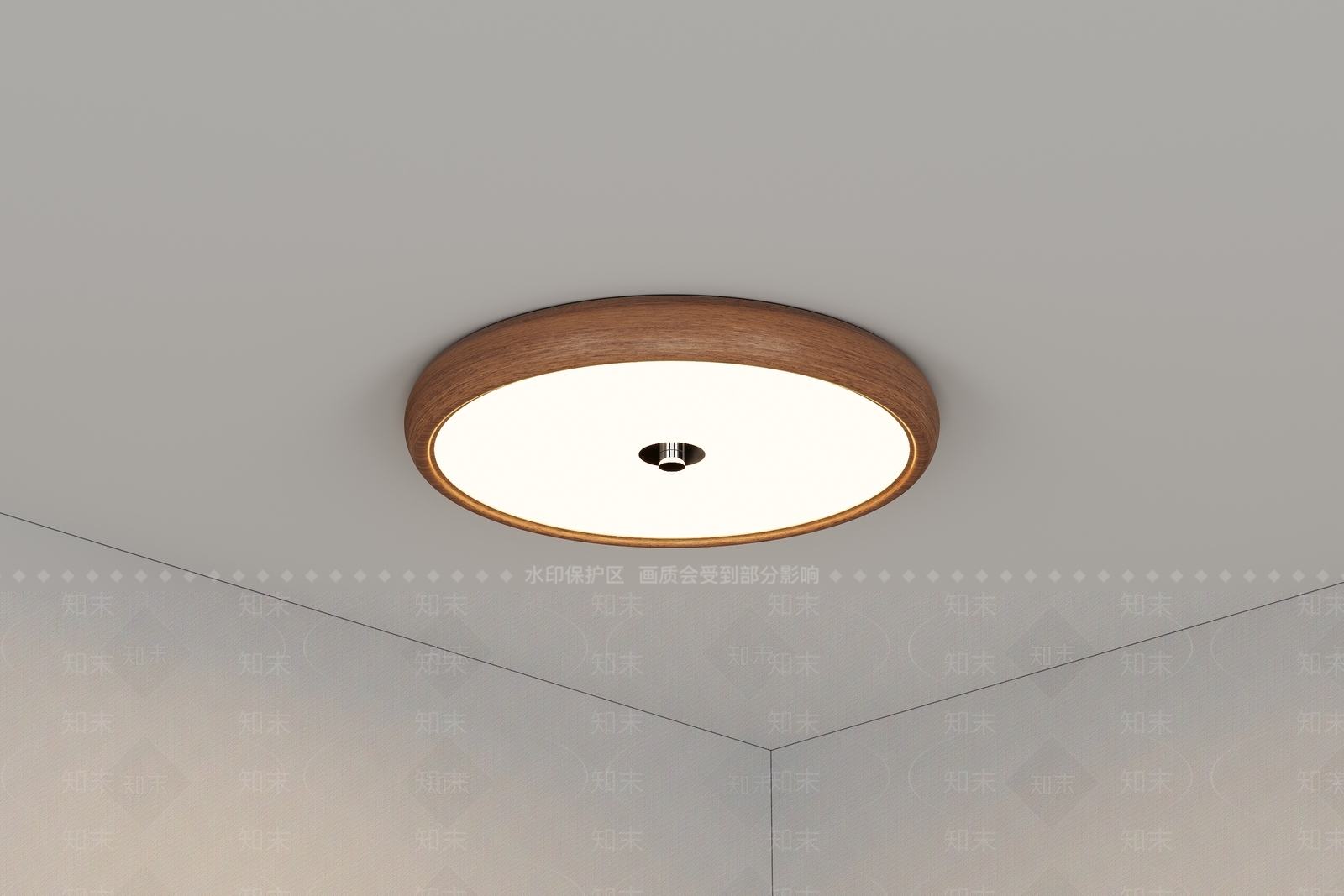 侘寂中古吸顶灯3D模型下载【ID:1202607264】