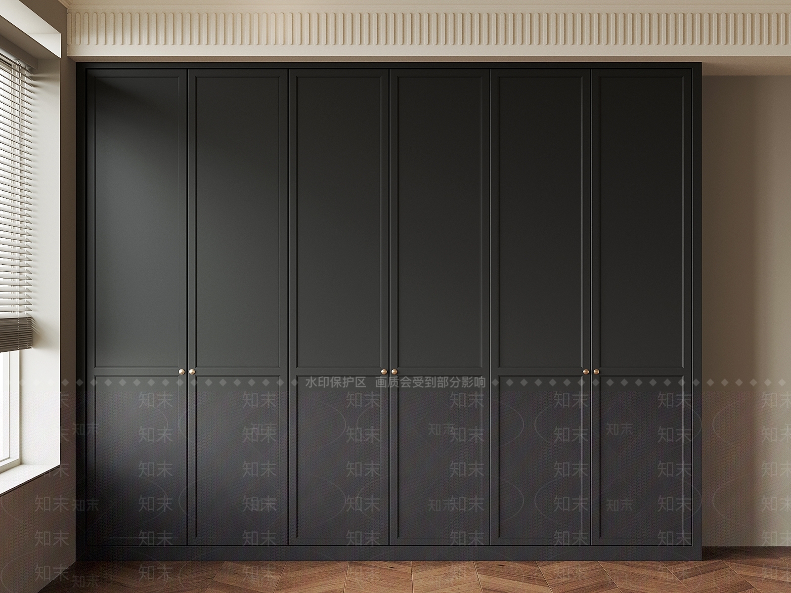 法式衣柜3D模型下载【ID:1202384846】