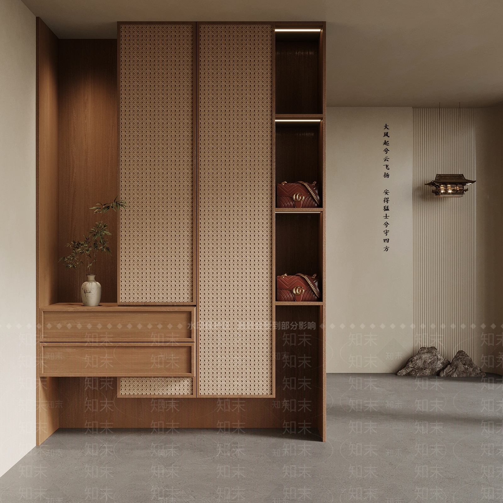 中古鞋柜3D模型下载【ID:1202387889】