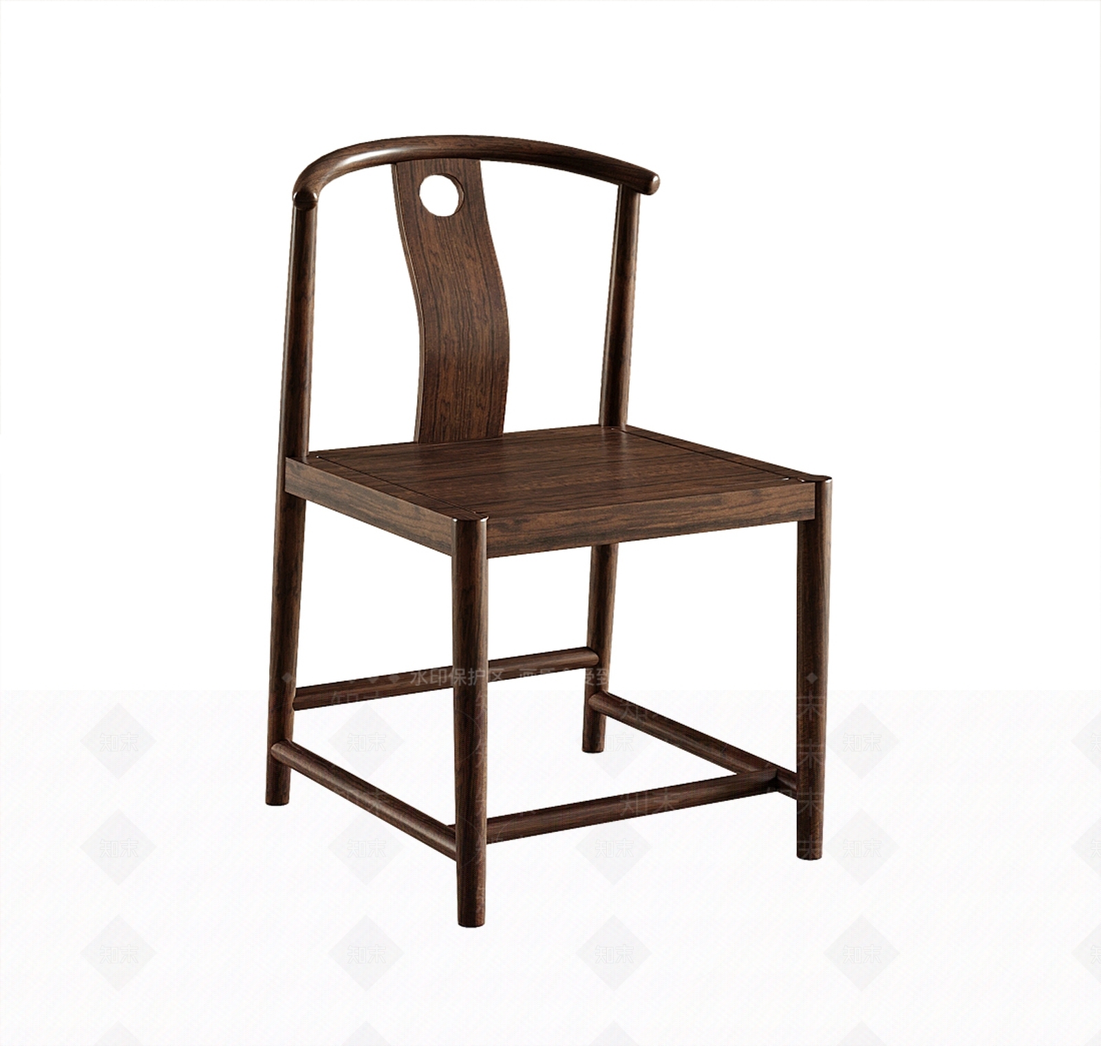 新中式餐椅3D模型下载【ID:1202390575】