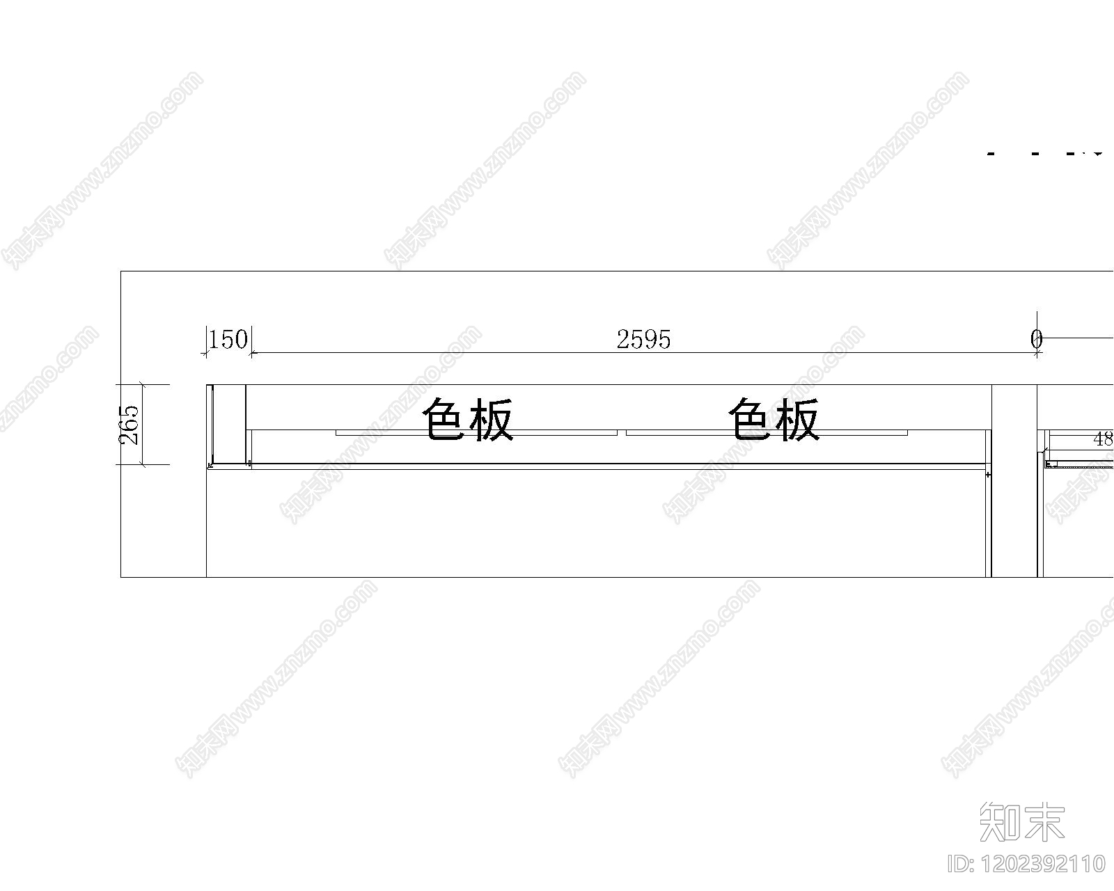 现代极简背景墙cad施工图下载【ID:1202392110】