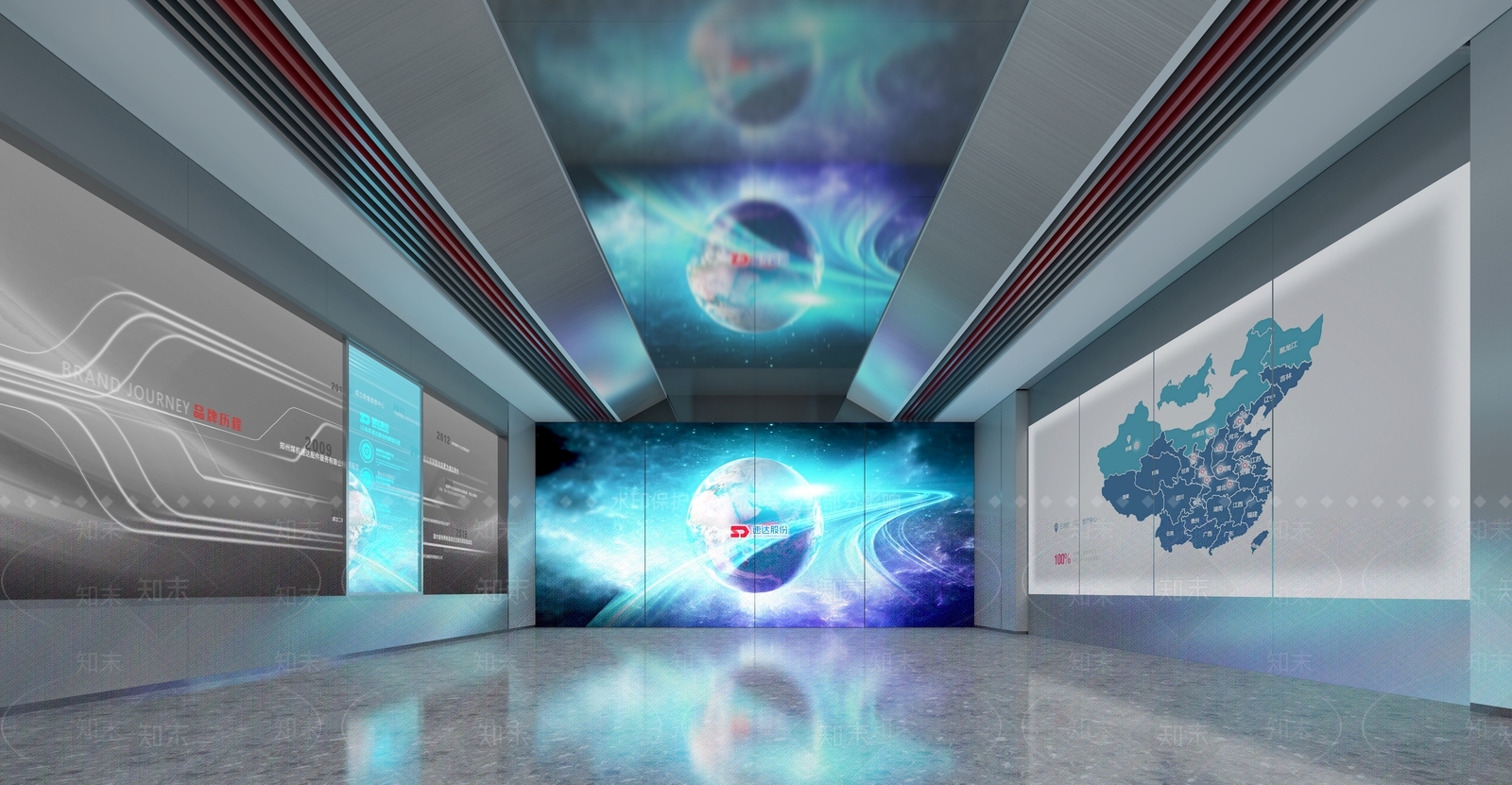 现代科技展厅3D模型下载【ID:1202395323】