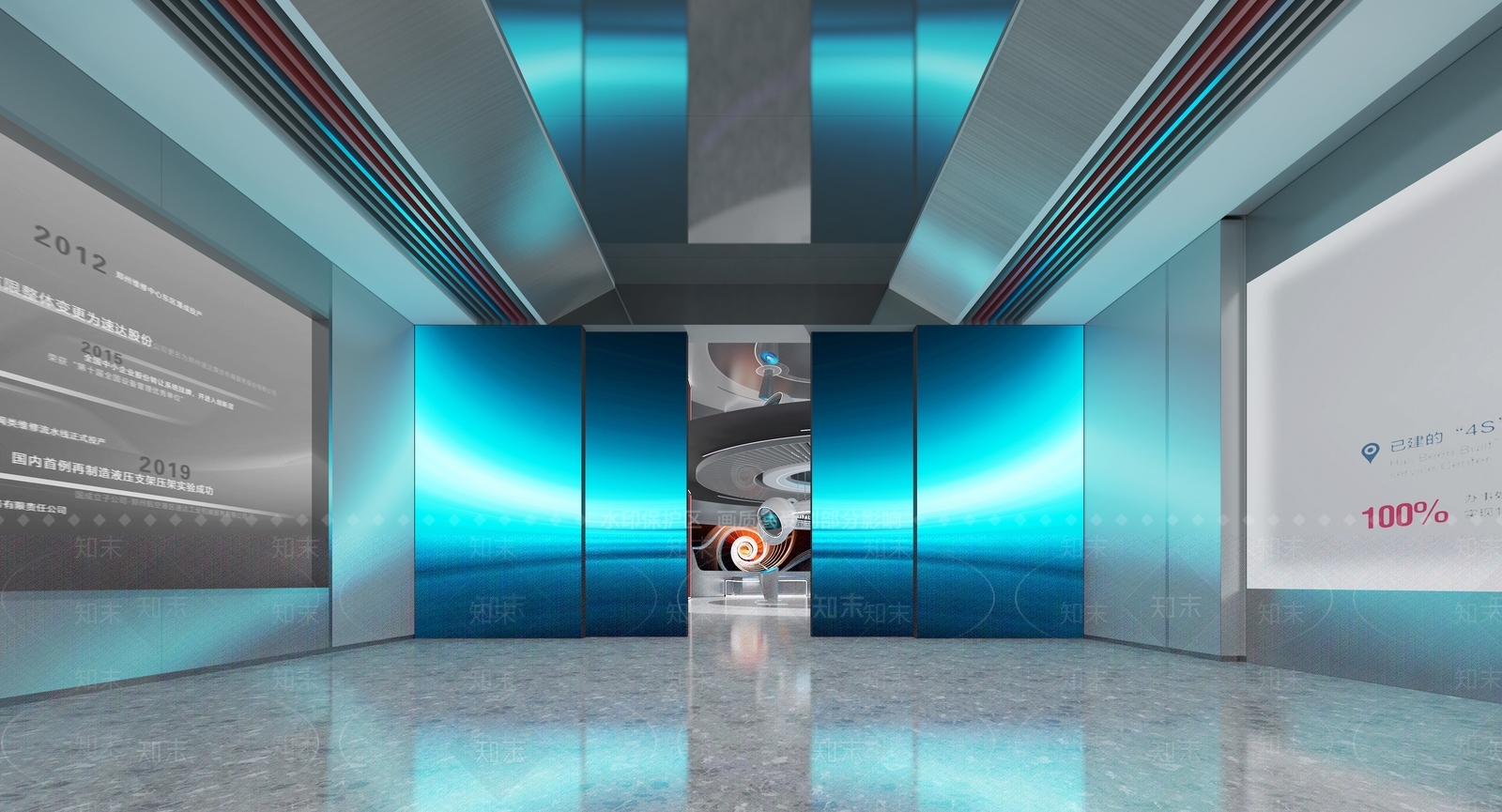 现代科技展厅3D模型下载【ID:1202395323】