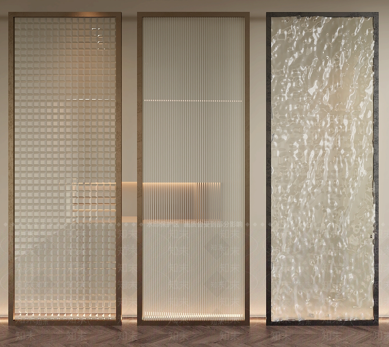 现代隔断3D模型下载【ID:1202395576】