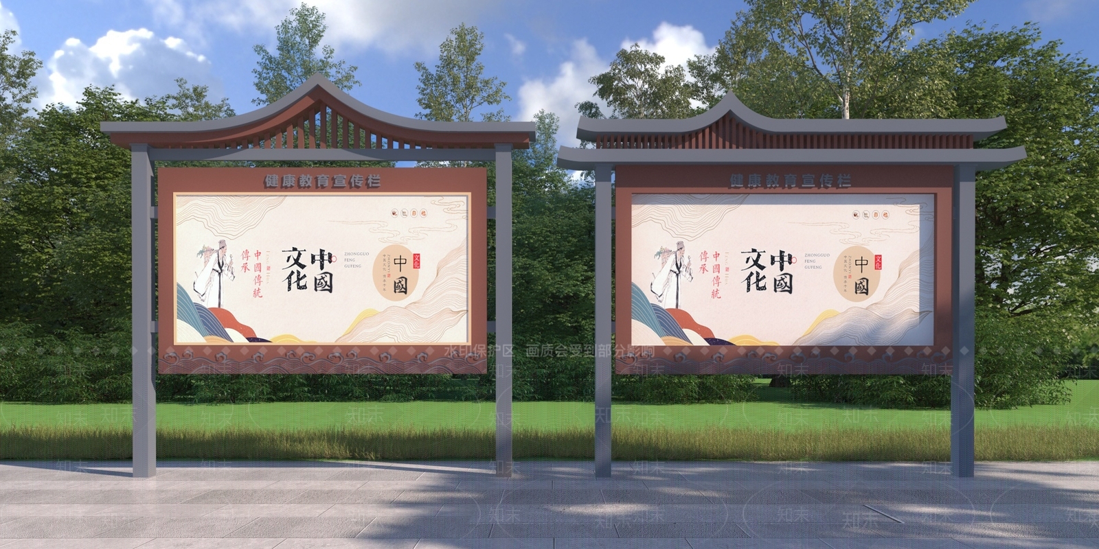 现代街道设施3D模型下载【ID:1202404911】