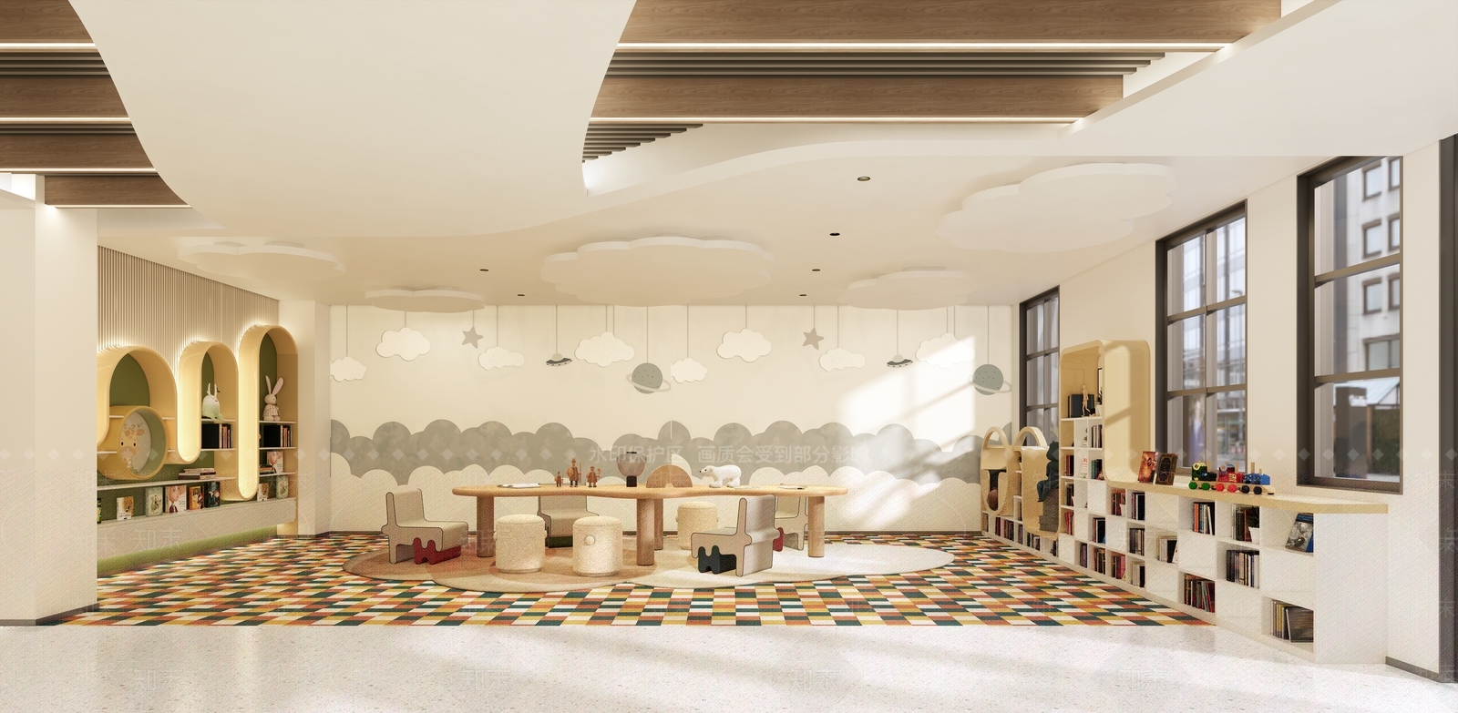 现代儿童活动空间SU模型下载【ID:1202621672】