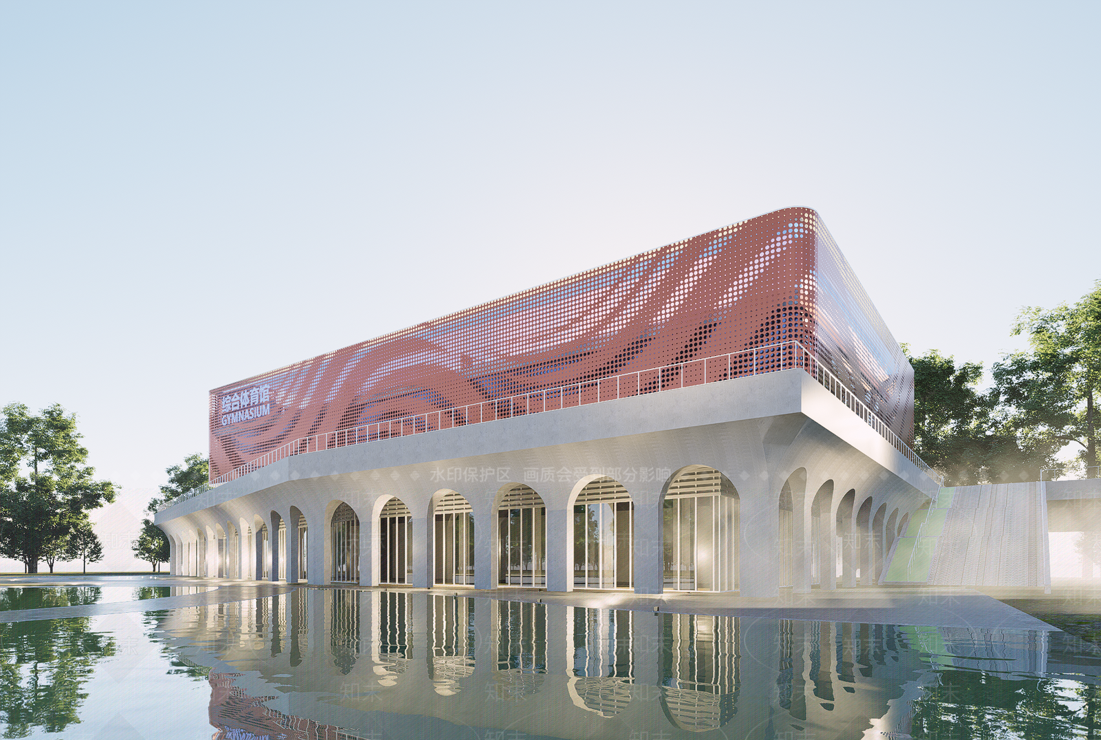 现代体育馆SU模型下载【ID:1202411002】