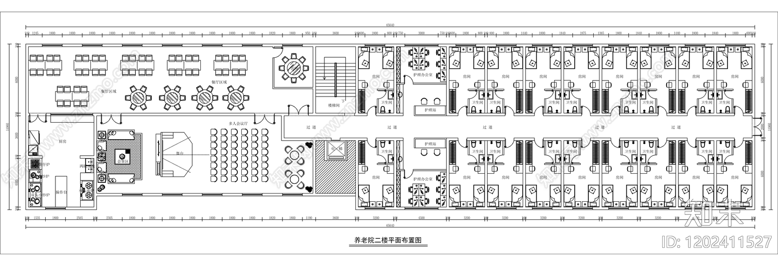 现代极简养老院施工图下载【ID:1202411527】
