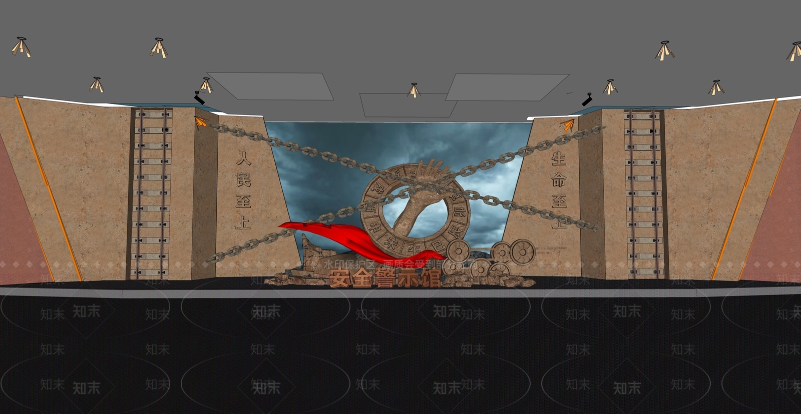 现代工业其他文化空间SU模型下载【ID:1202411700】
