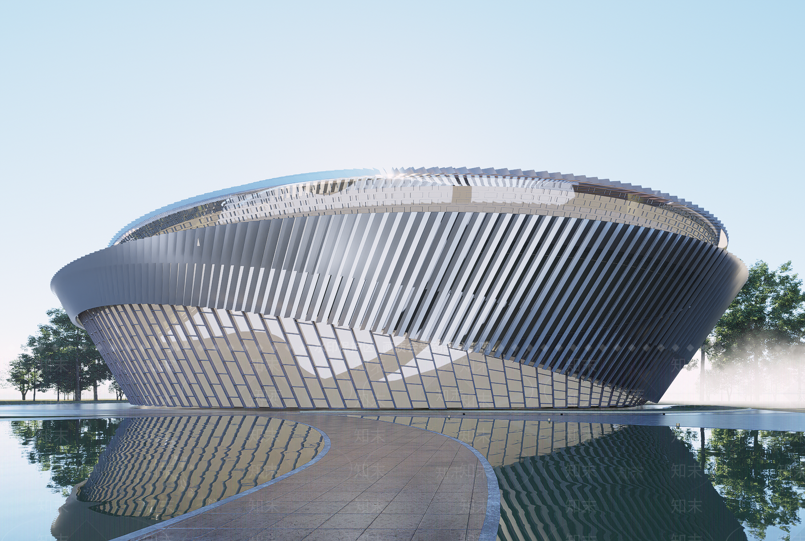 现代博物馆SU模型下载【ID:1202420339】