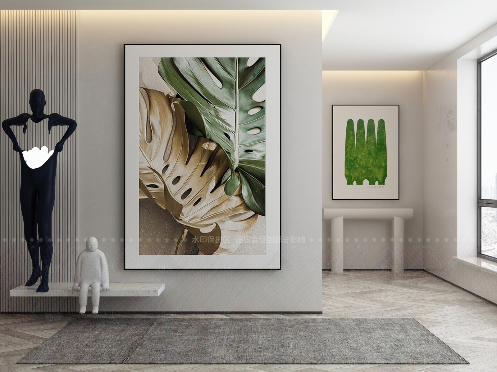 现代侘寂挂画3D模型下载【ID:1205774228】