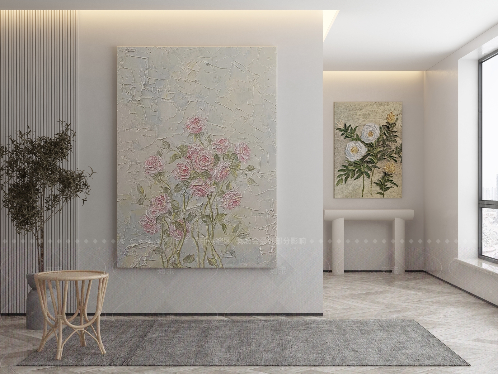 现代侘寂挂画3D模型下载【ID:1205774461】