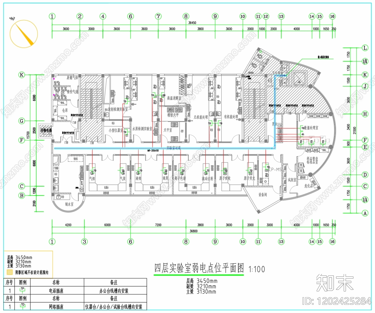现代实验室cad施工图下载【ID:1202425284】