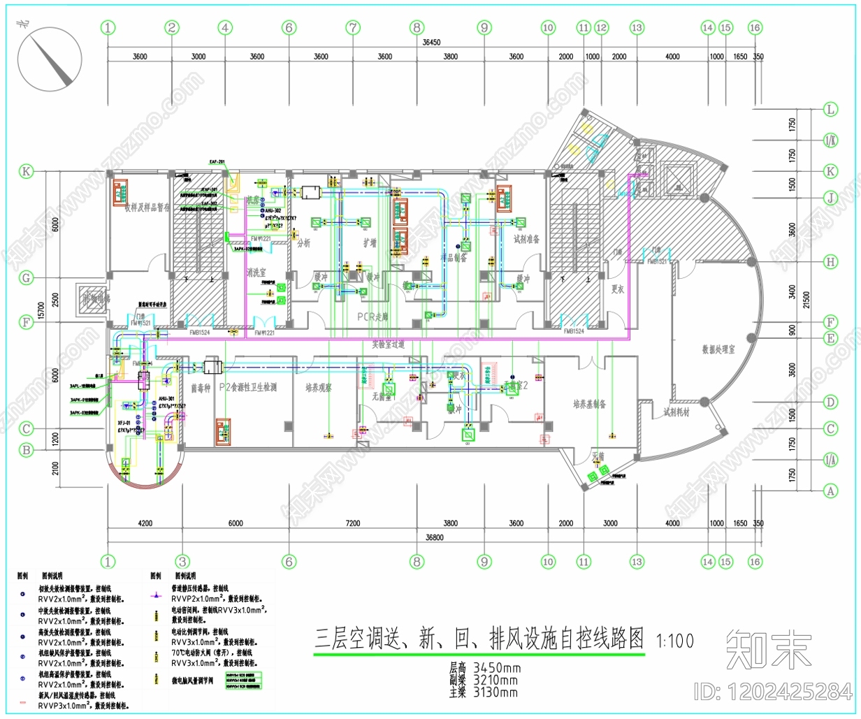 现代实验室cad施工图下载【ID:1202425284】