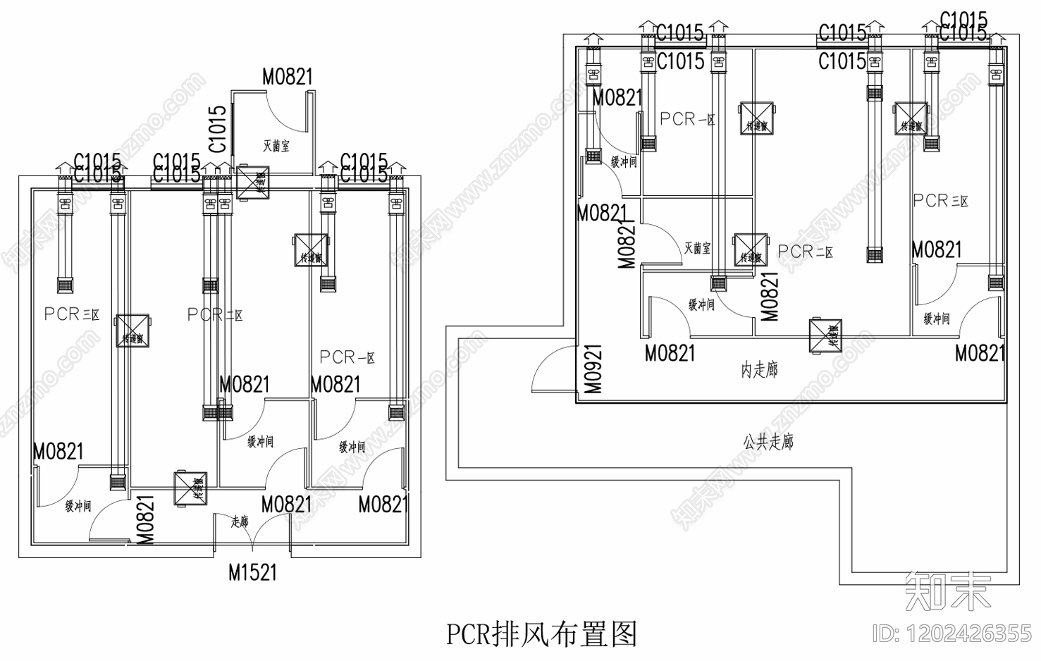 现代实验室cad施工图下载【ID:1202426355】