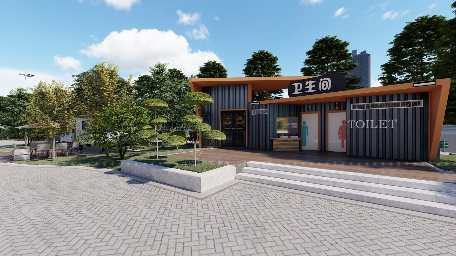现代原木营地SU模型下载【ID:1202431203】