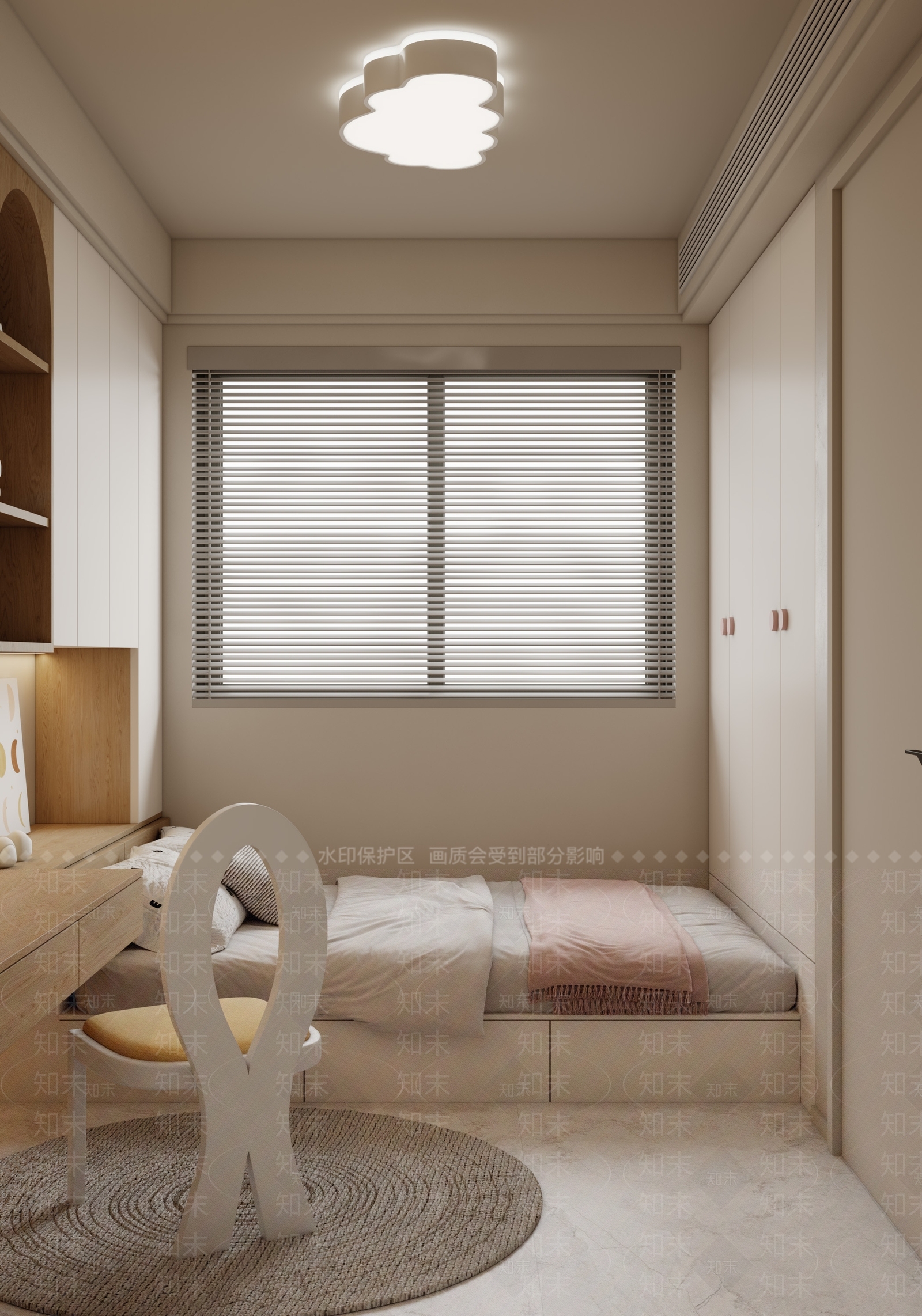 现代女孩房3D模型下载【ID:1202431832】