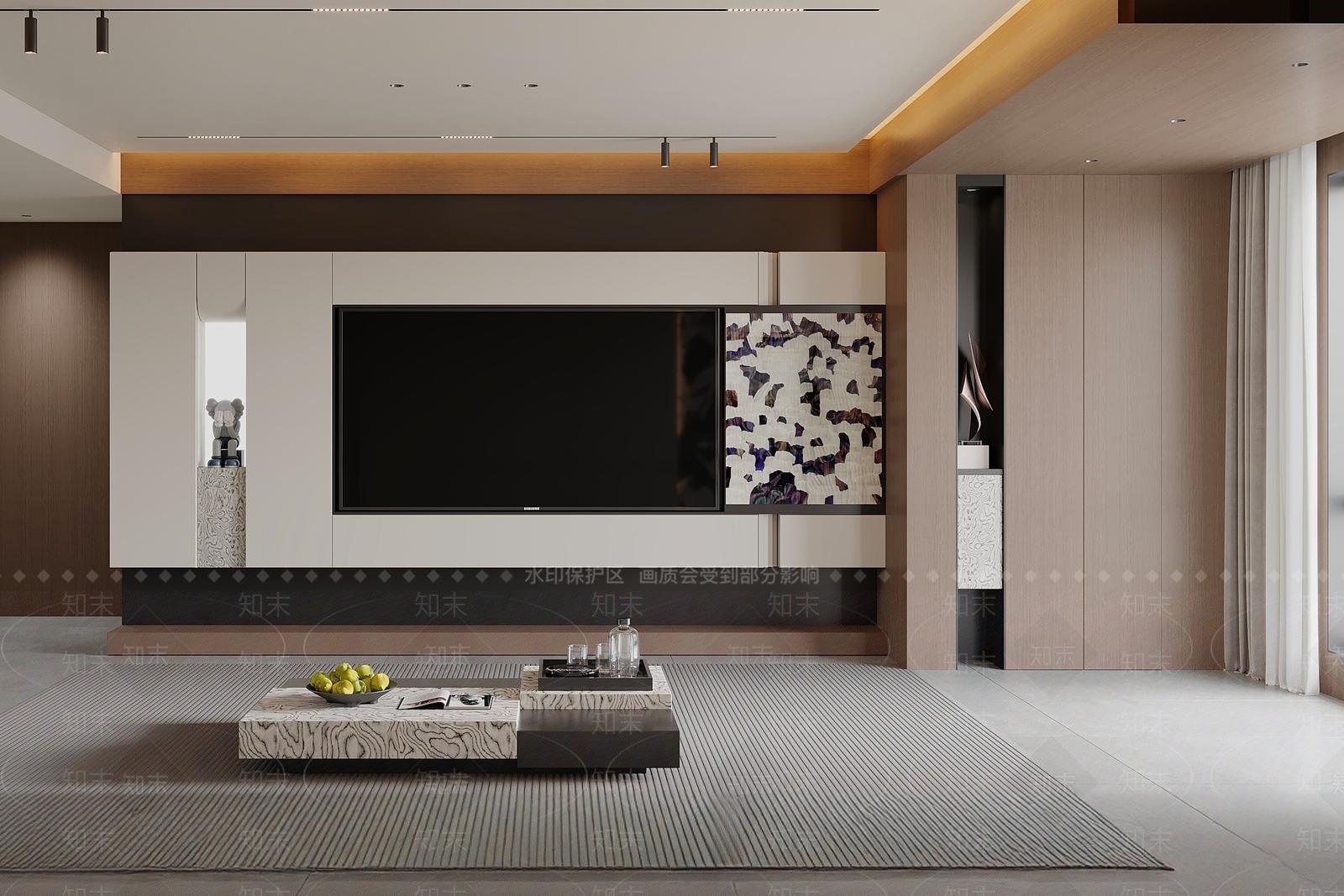 现代意式电视背景墙3D模型下载【ID:1202432406】