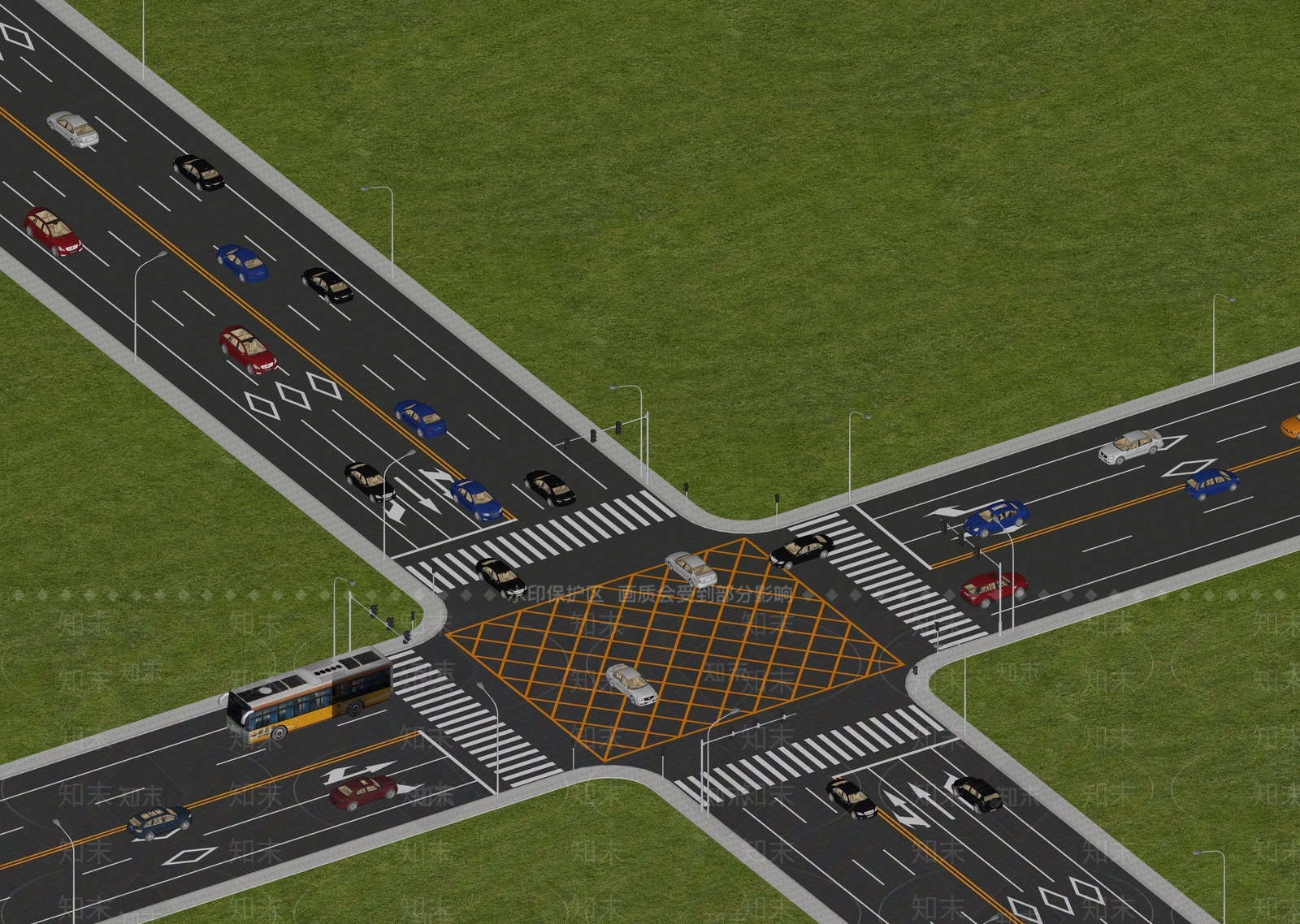 现代道路SU模型下载【ID:1202432812】