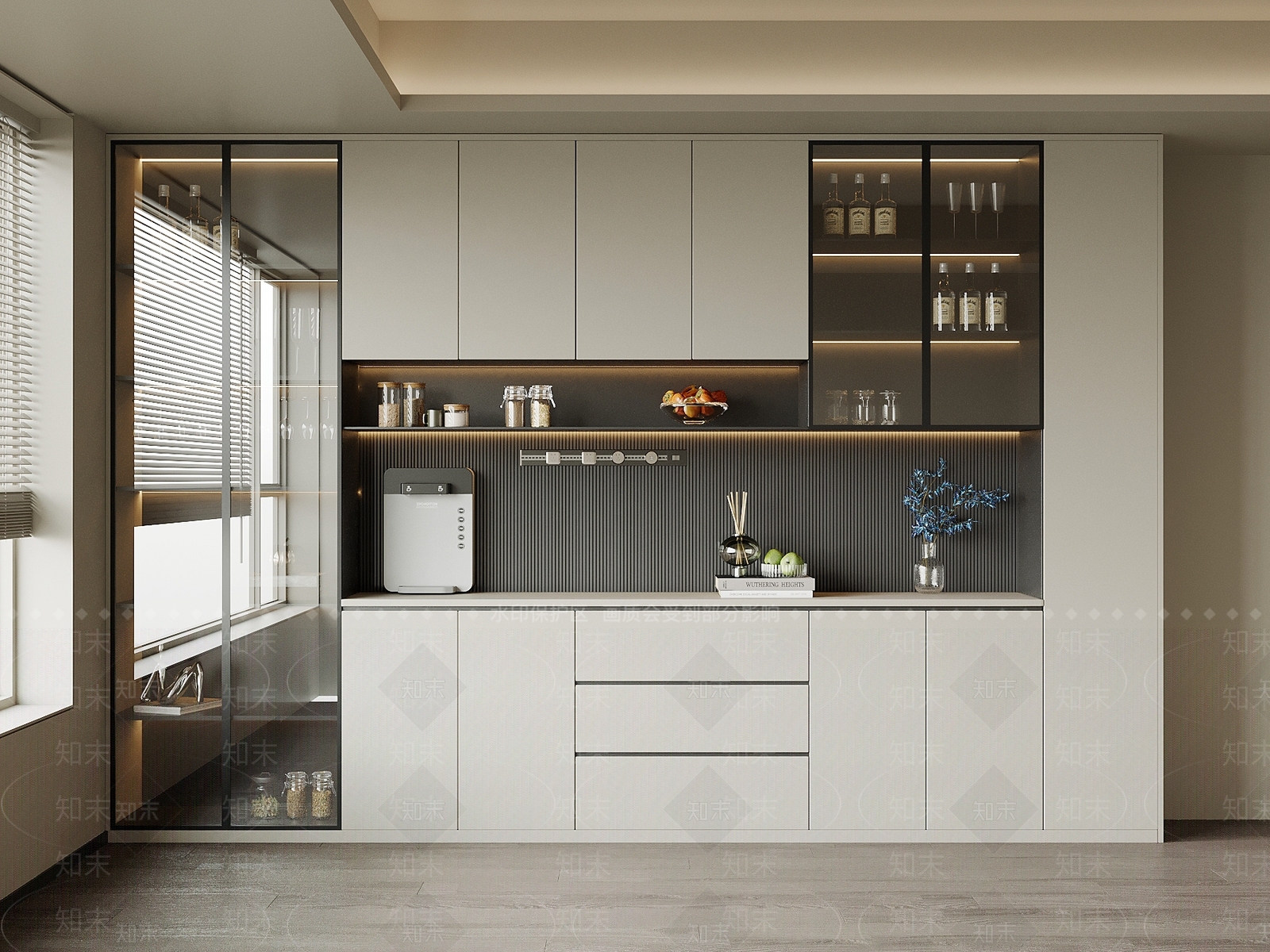 现代酒柜3D模型下载【ID:1202441825】