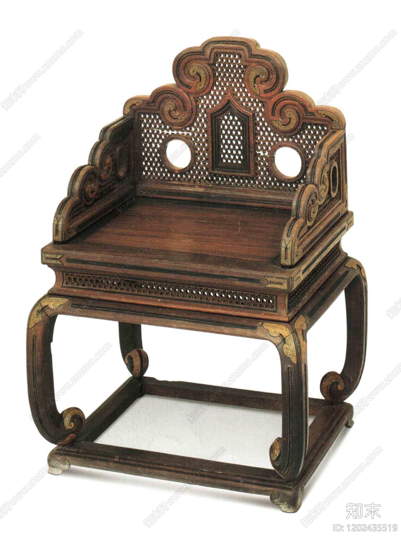 中式椅子施工图下载【ID:1202435519】