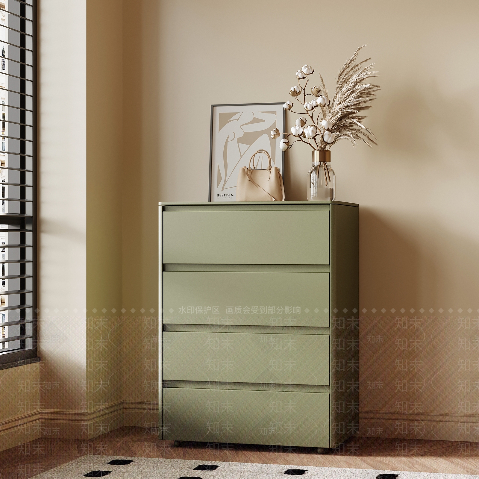 复古斗柜3D模型下载【ID:1202436721】