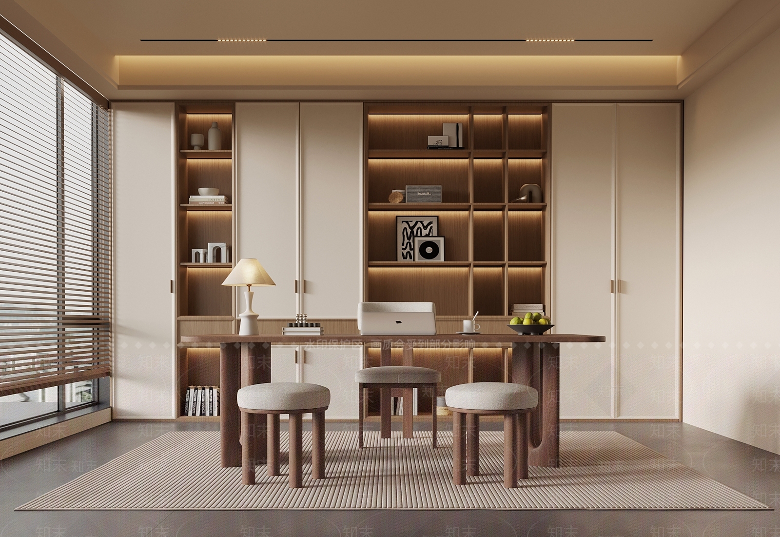 中古书房3D模型下载【ID:1202437755】