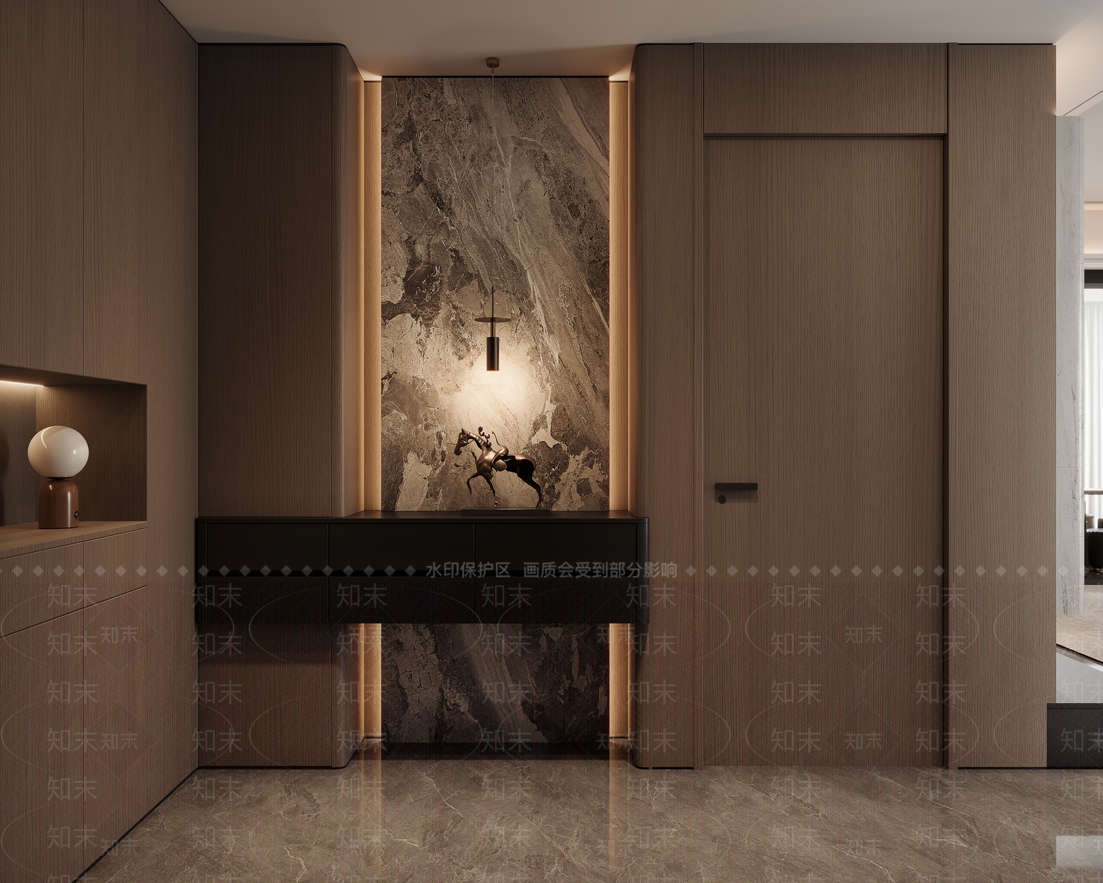 现代意式玄关3D模型下载【ID:1202439427】