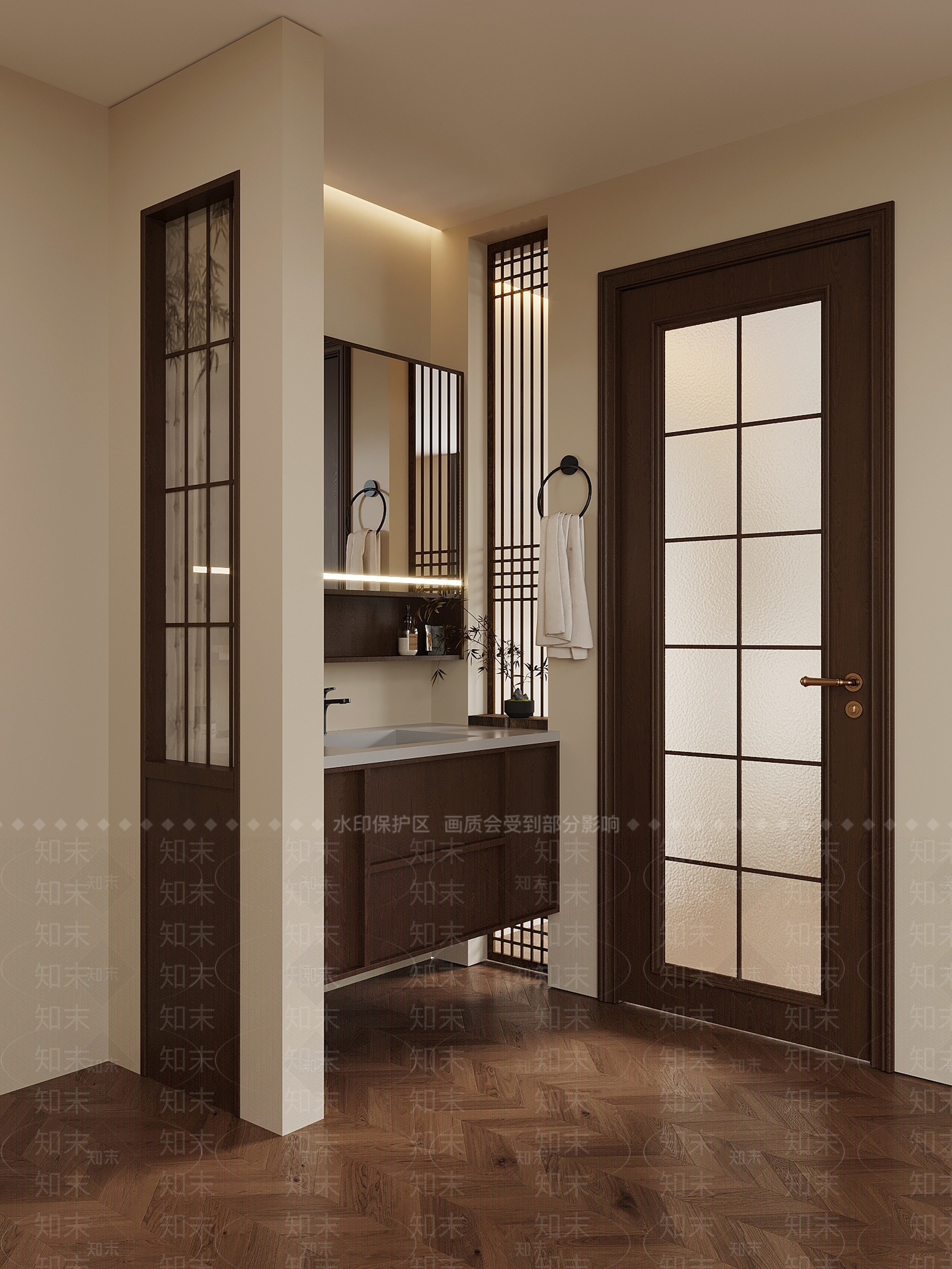 新中式卫生间3D模型下载【ID:1202440572】