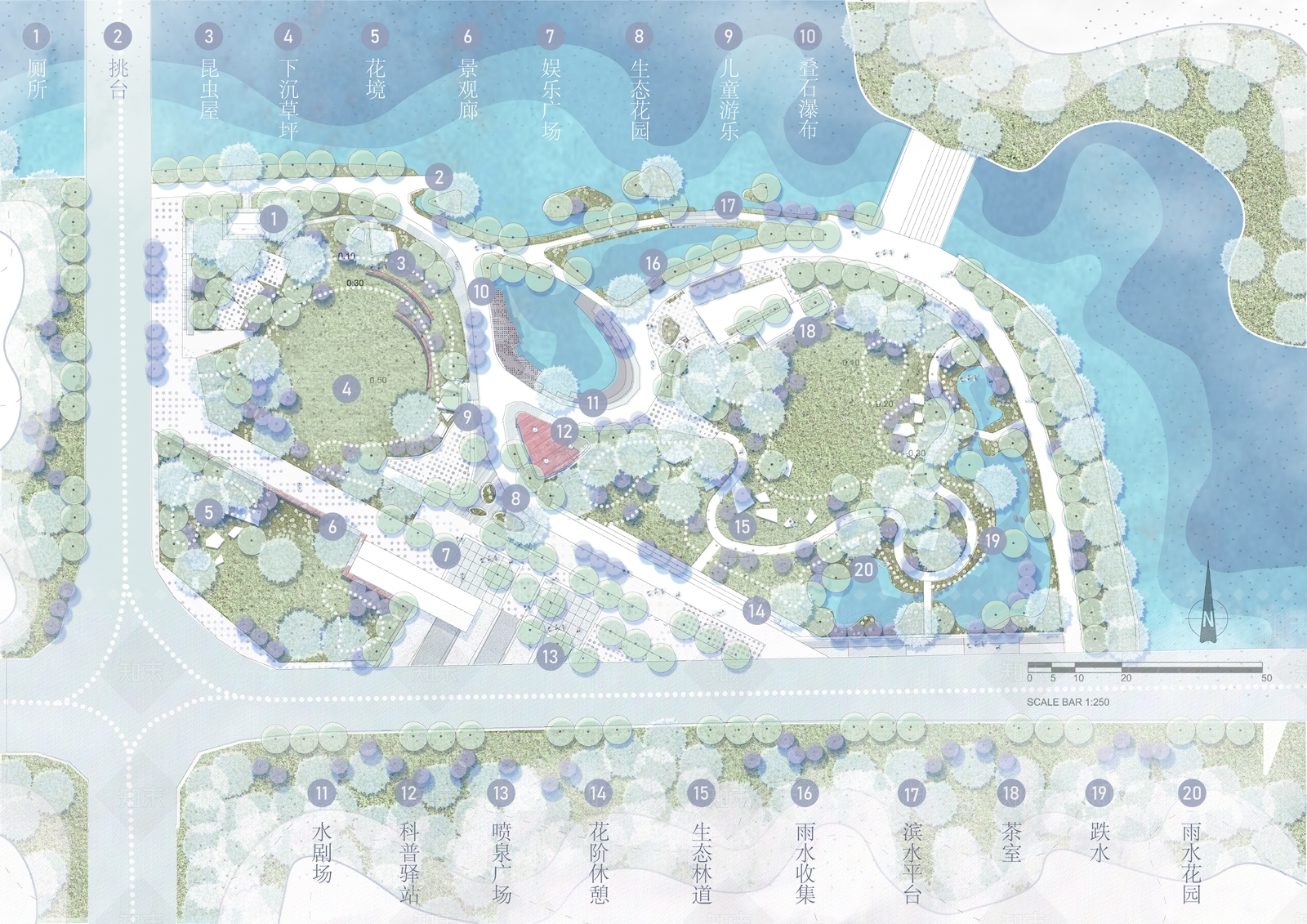 现代口袋公园SU模型下载【ID:1202443528】