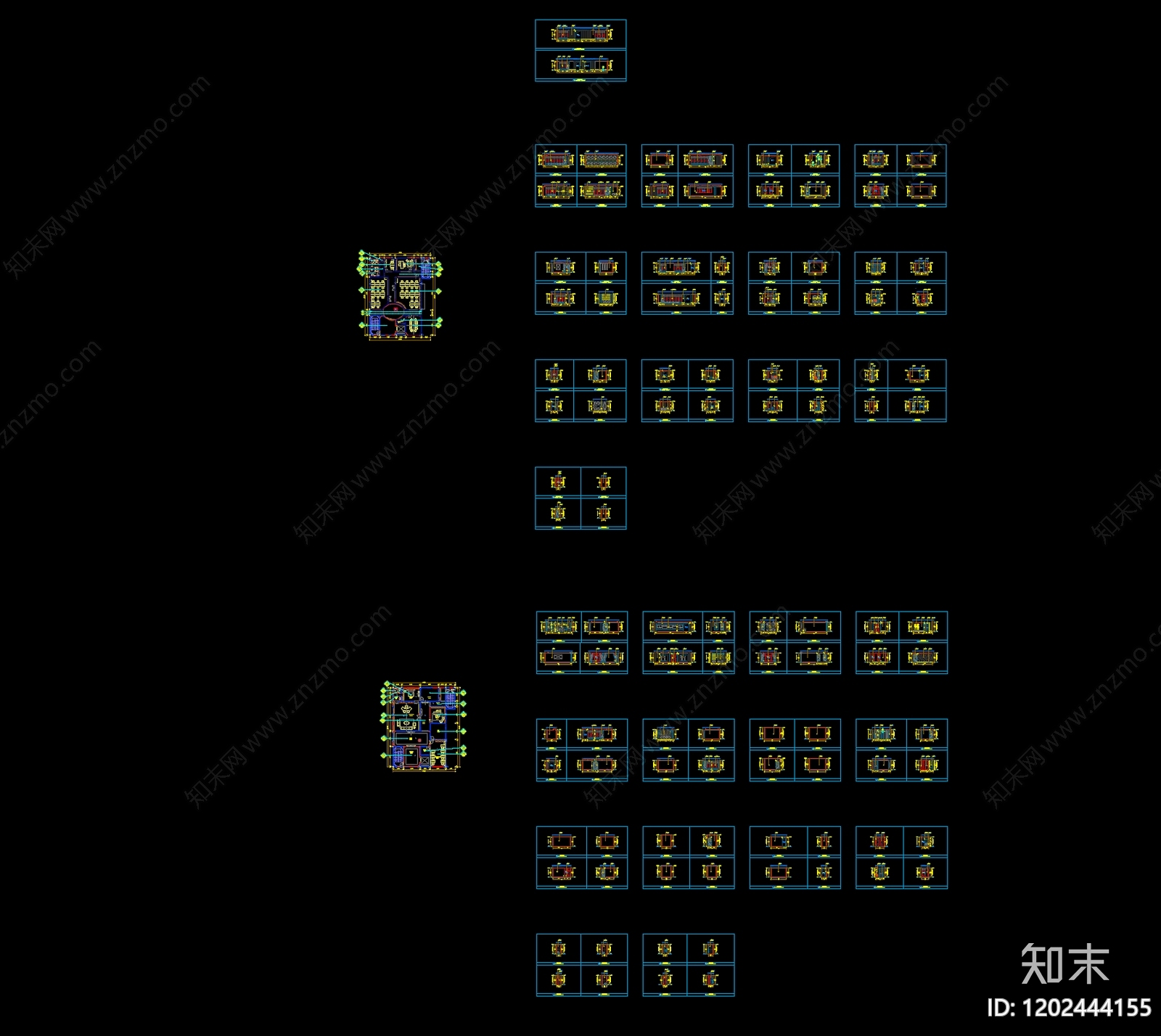 现代整体办公空间cad施工图下载【ID:1202444155】