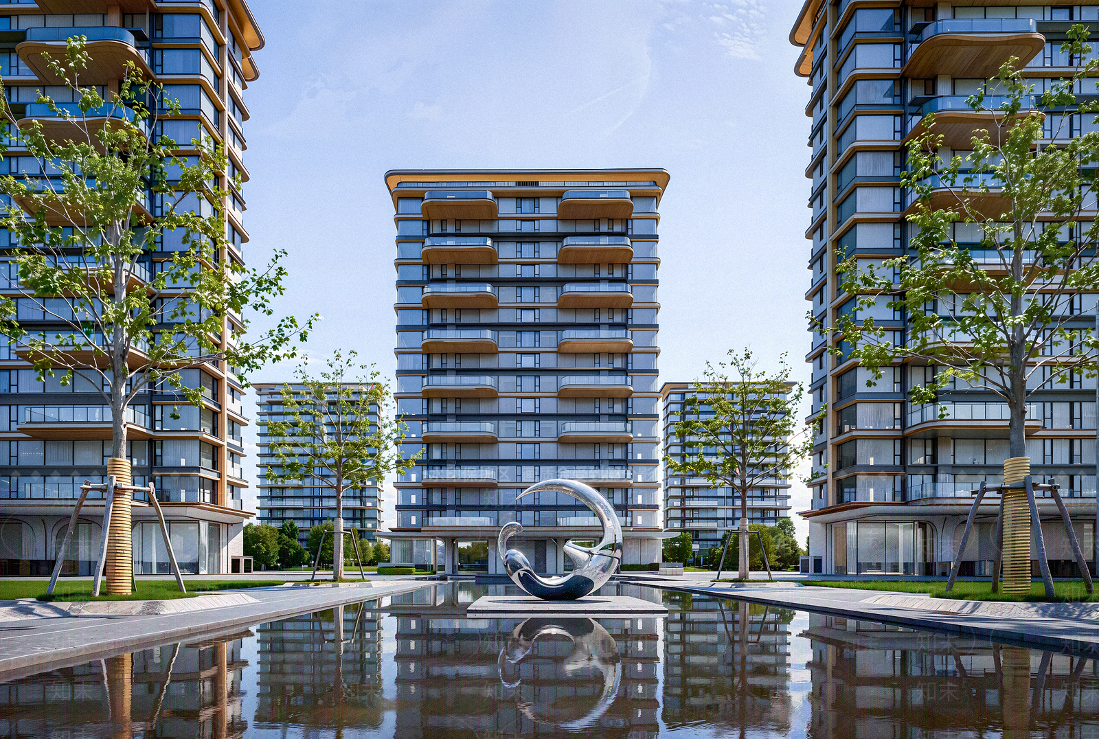 现代小高层住宅楼SU模型下载【ID:1202444947】