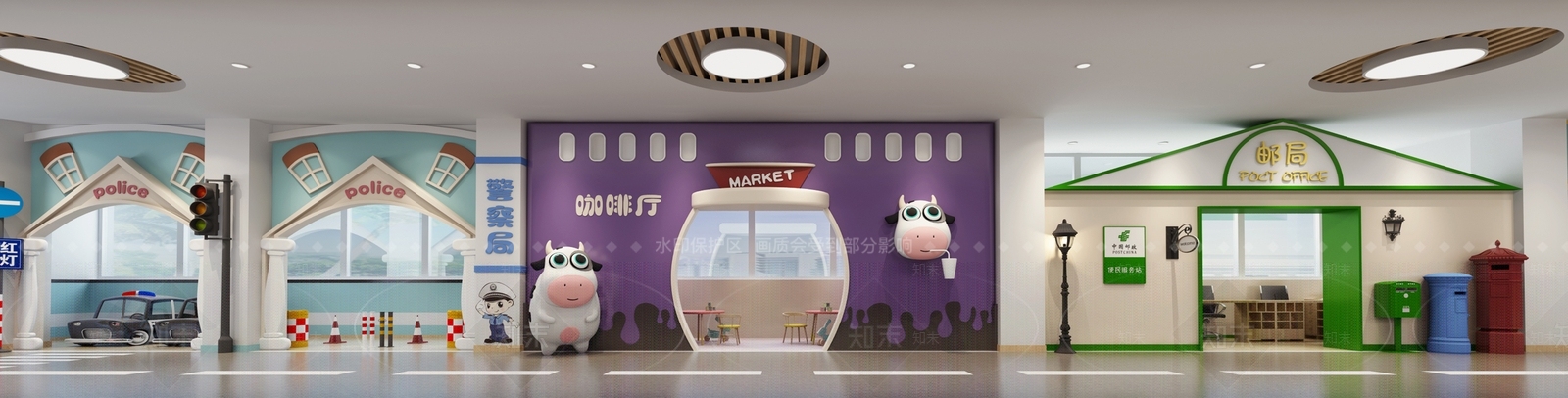 现代幼儿园3D模型下载【ID:1202540254】