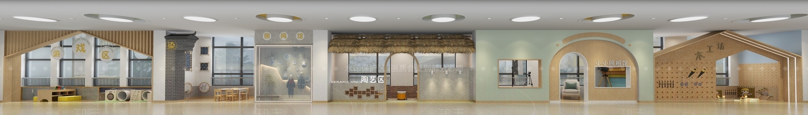 现代幼儿园3D模型下载【ID:1202539842】