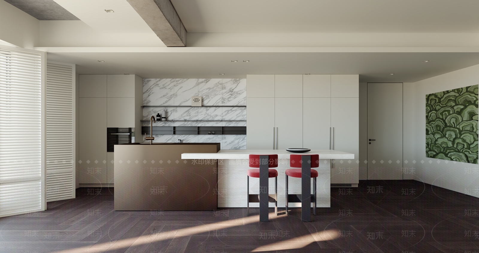 现代家居餐厅3D模型下载【ID:1202644566】